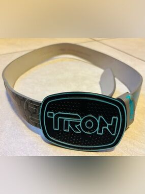 TRON Sci-Fi Belt Featuring A Glow-In-The-Dark Buckle